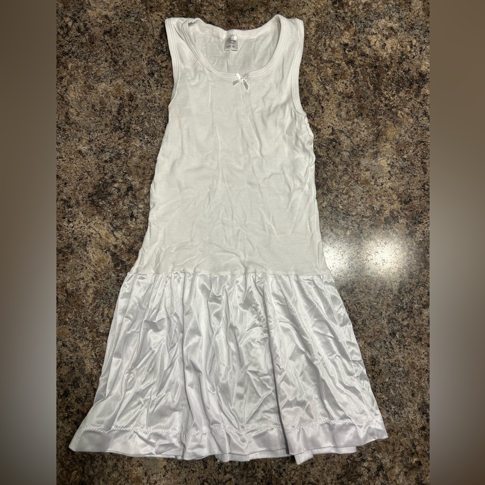Girls size 14 full length white slip
